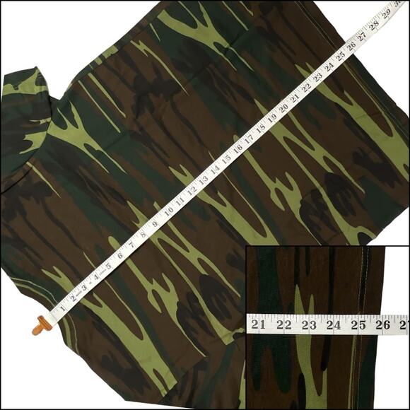 Code Five Crew Neck T-Shirt Top Adult  Medium Green Woodland Camouflage Short Sl - Picture 9 of 10
